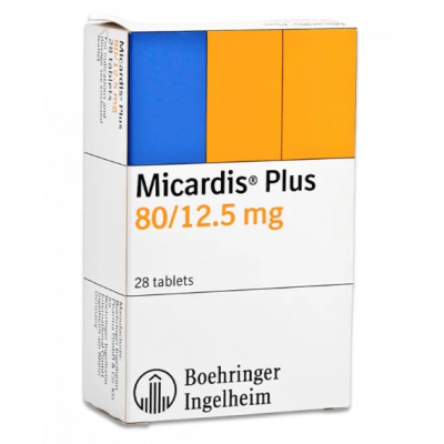 MICARDIS PLUS 80 / 12.5 MG ( TELMISARTAN / HYDROCHLOROTHIAZIDE ) 28 TABLETS